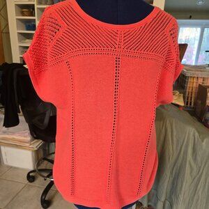 Women's Old Navy coral sleeveless sweater size L